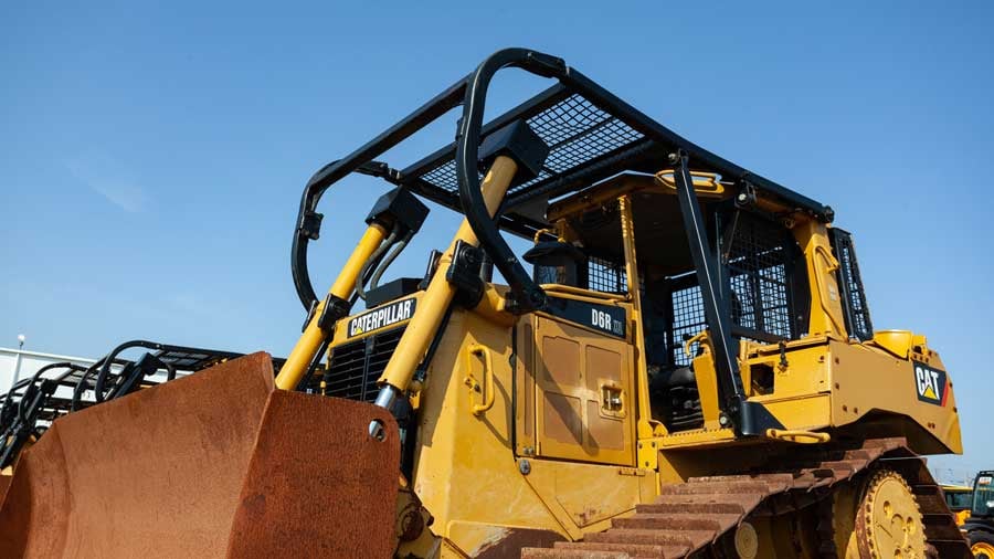 fops on a caterpillar heavy machine