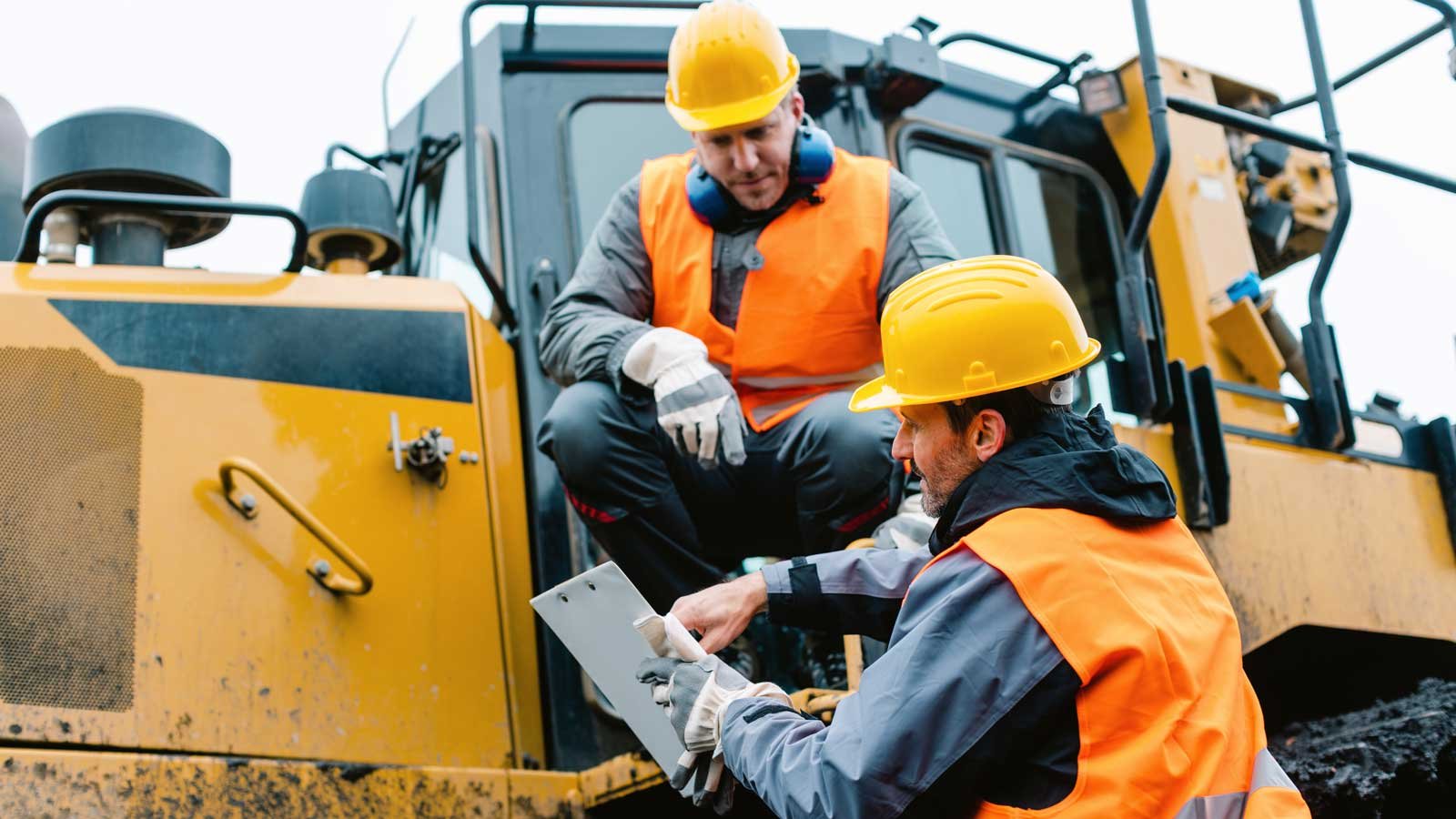 Two man completing a FSC audit