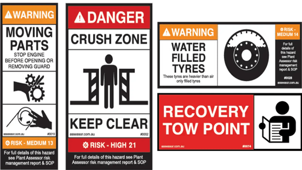 Plant Assessor Safety Labels