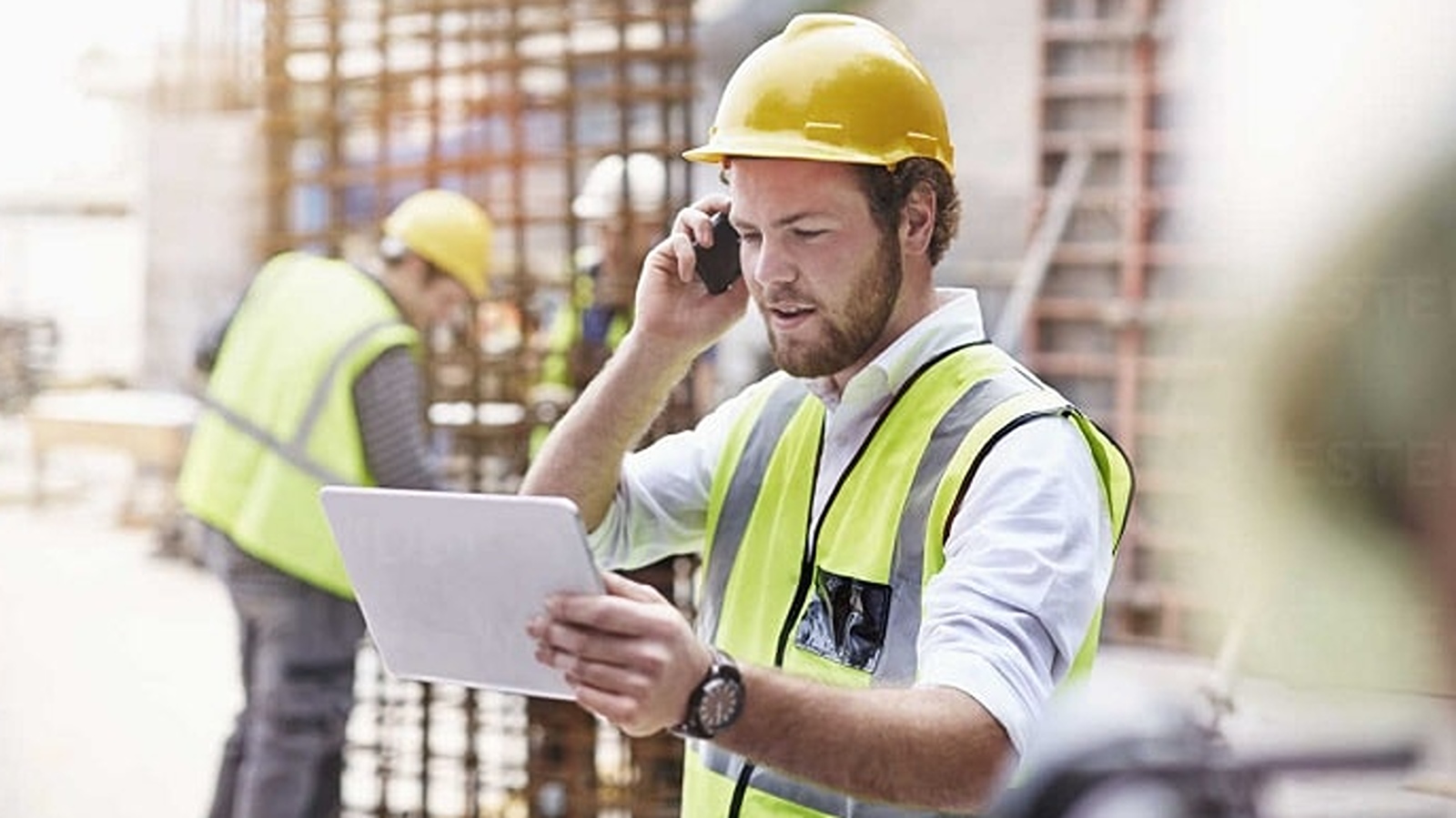 worker-on-phone