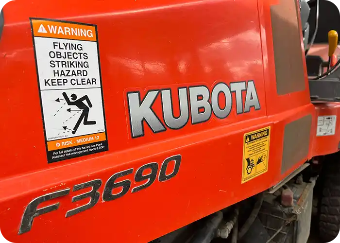 Plant Assessor machinery safety labels